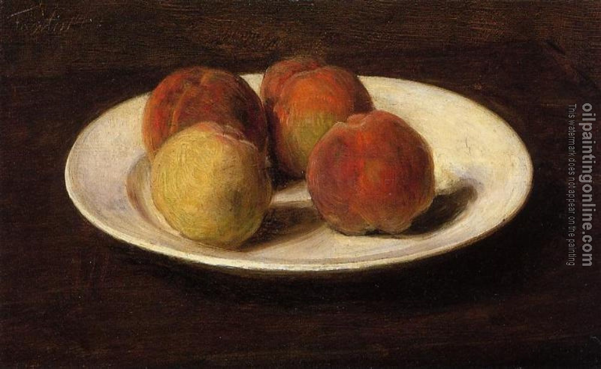 Fantin-Latour, Henri - Still Life of Four Peaches